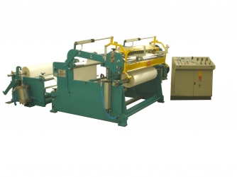 Slitter rewinder converting machine for paper rolls reel to reel - TRML