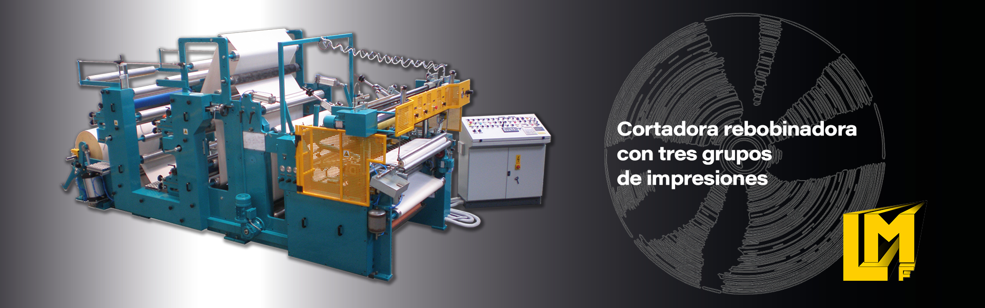 Cortadoras Rebobinadoras para rollos de papel térmico, pos, plotter y ATM